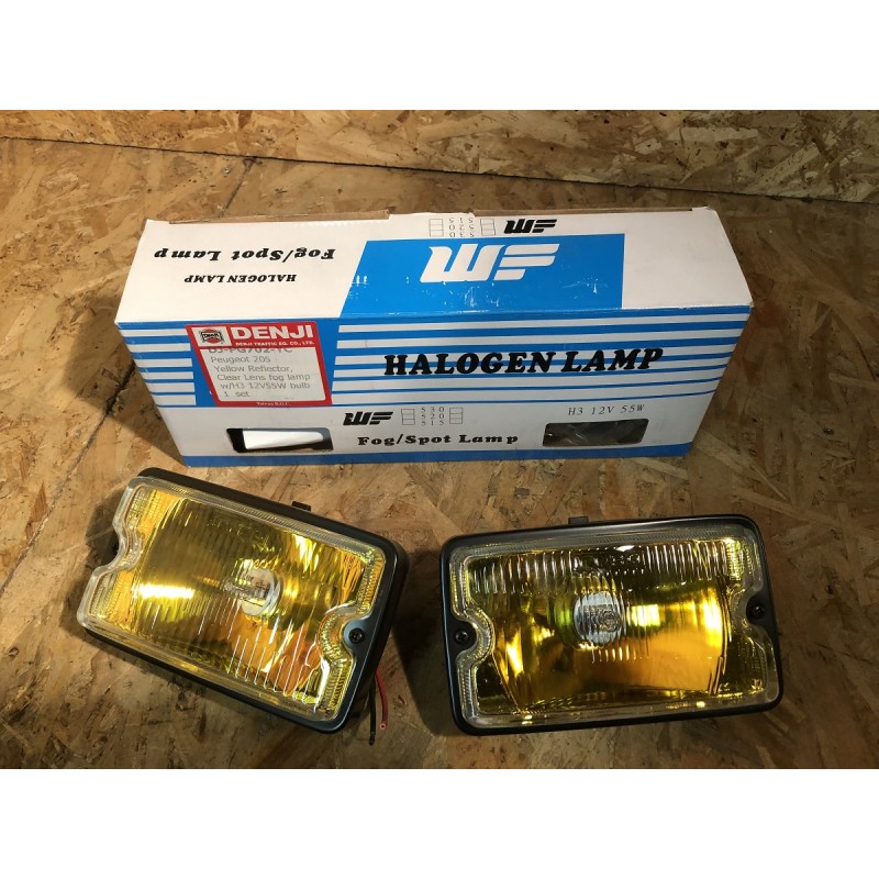 Longue porte parabole jaune vert blanc denji 205 gti  205 turbo diesel-sos 205 gti